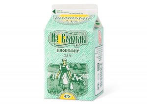 Продукт кисломолочный «Биокефир» оптом от Вологодских производителей