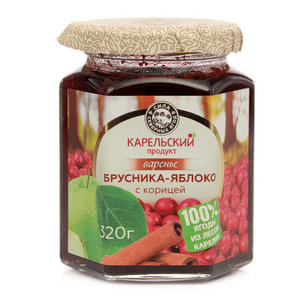 Изображение Варенье из брусники и яблока с корицей от Вологодского молочного дома