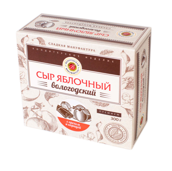 Сыр «Яблочный» Орех и корица оптом от Вологодских производителей