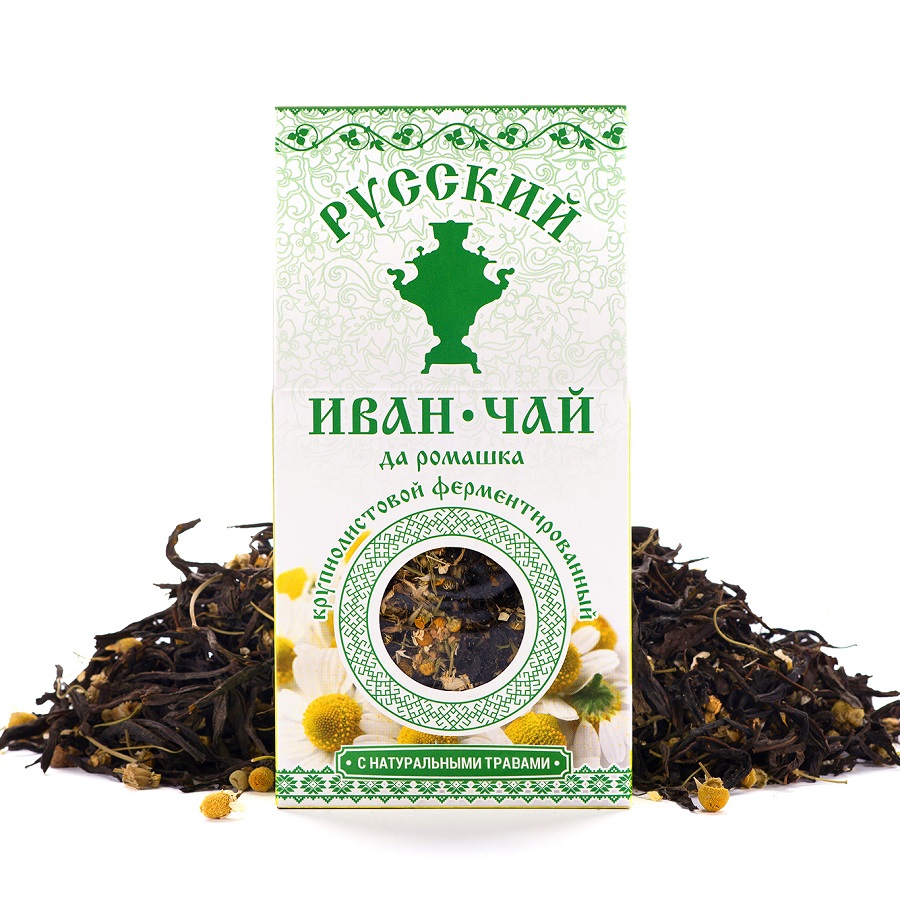Русский Иван-чай ферментированный с ромашкой 50 гр оптом от вологодских производителей с доставкой по Санкт-Петербургу
