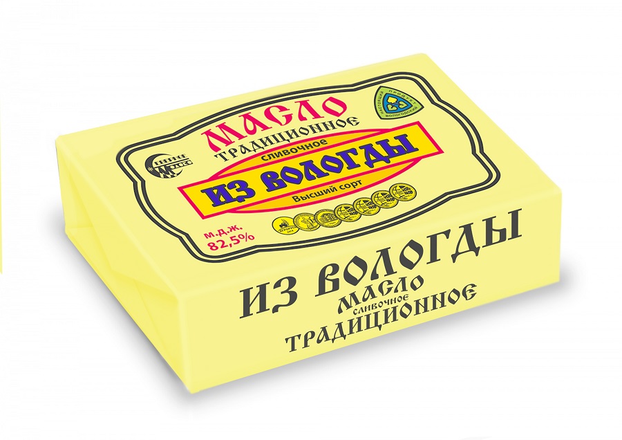 Масло традиционное сливочное из Вологды оптом от Вологодских производителей