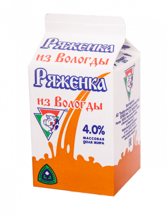 Ряженка 470 г оптом от Вологодских производителей