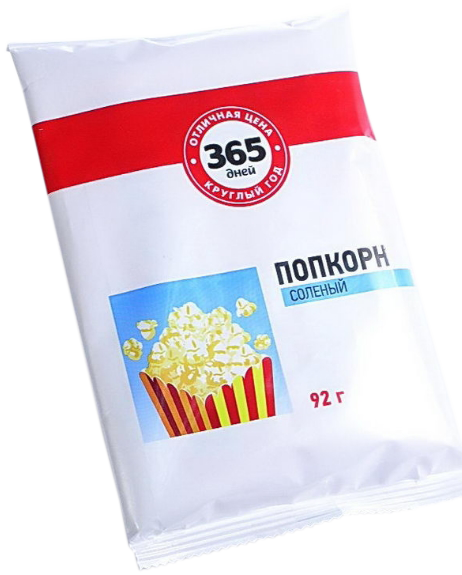 «Попкорн» зерно соленый 92 г оптом от Вологодских производителей