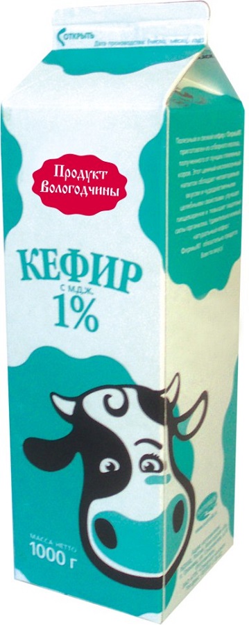 Кефир Вологодский 1% оптом от Вологодских производителей
